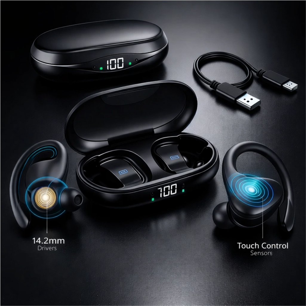 Fone de Ouvido S730 Bluetooth Sem Fio TWS Esportivo